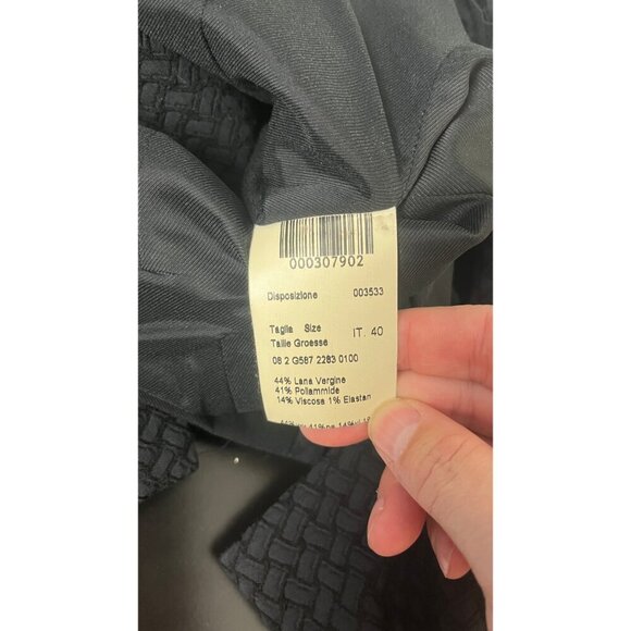 PIAZZA SEMPIONI BLACK QUILTED MOTO TRENCH 40 4 - Picture 10 of 10